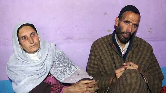 Family members of Syed Adil Hussain Shah, who died in Pahalgam Terror attack speak to the media