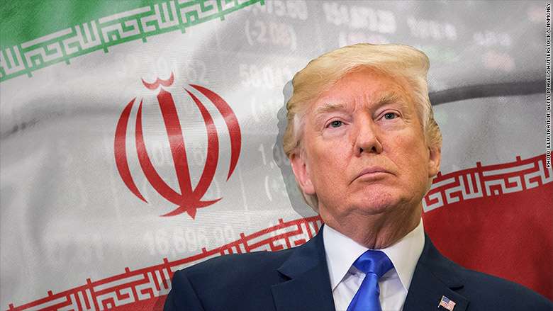 Donald Trump warns Iran at rally.