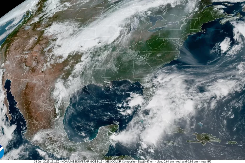 Saharan dust plume 2025
