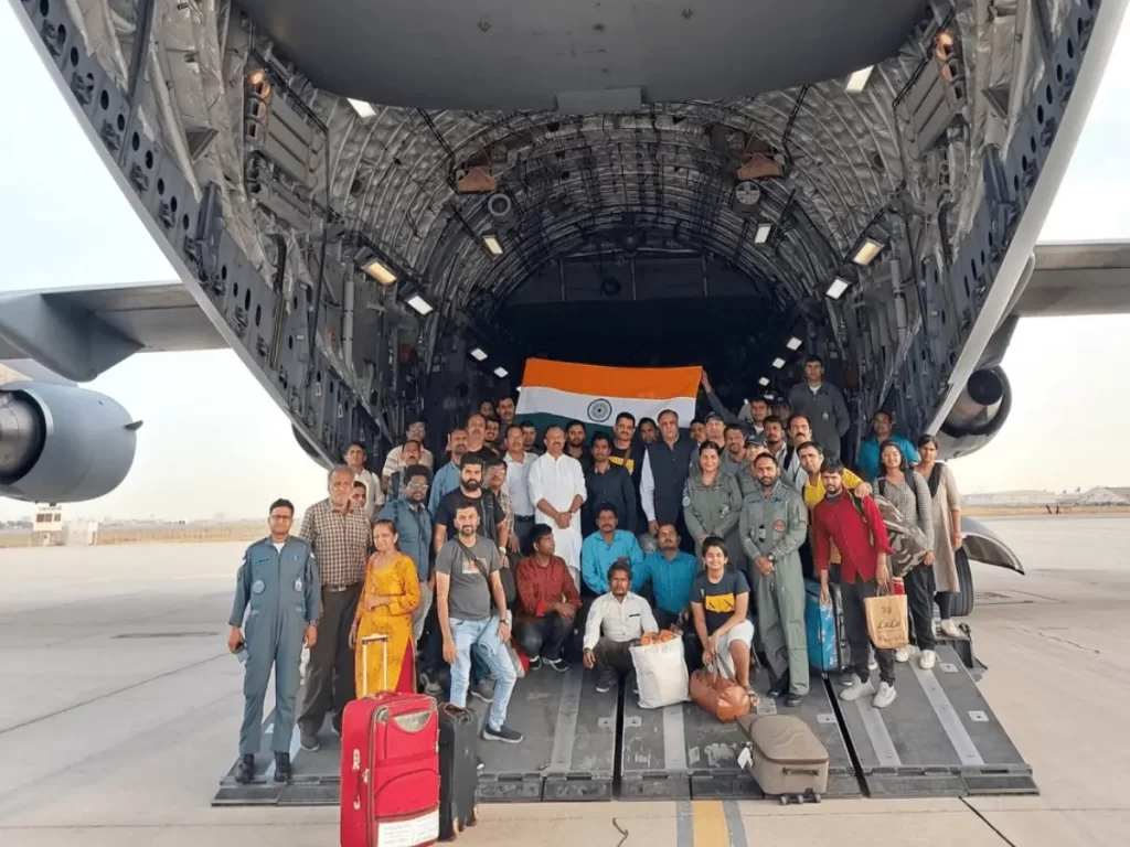 Indian Air Force begins phased evacuation of Indians from conflict-hit foreign regions.