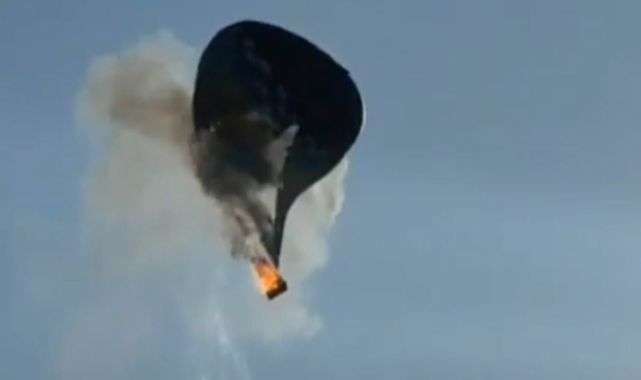 Brazil hot-air balloon crash site with emergency responders.