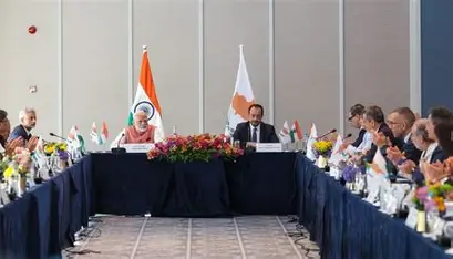 PM Modi meets Cyprus President.