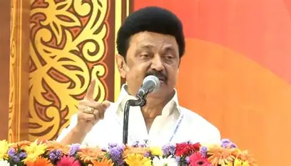 Tamil Nadu CM M.K. Stalin speaks at law ministers' meet, advocates Tamil in courts.