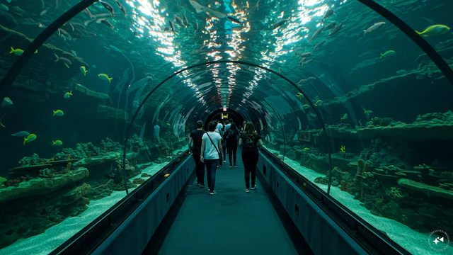 Indore tunnel aquarium