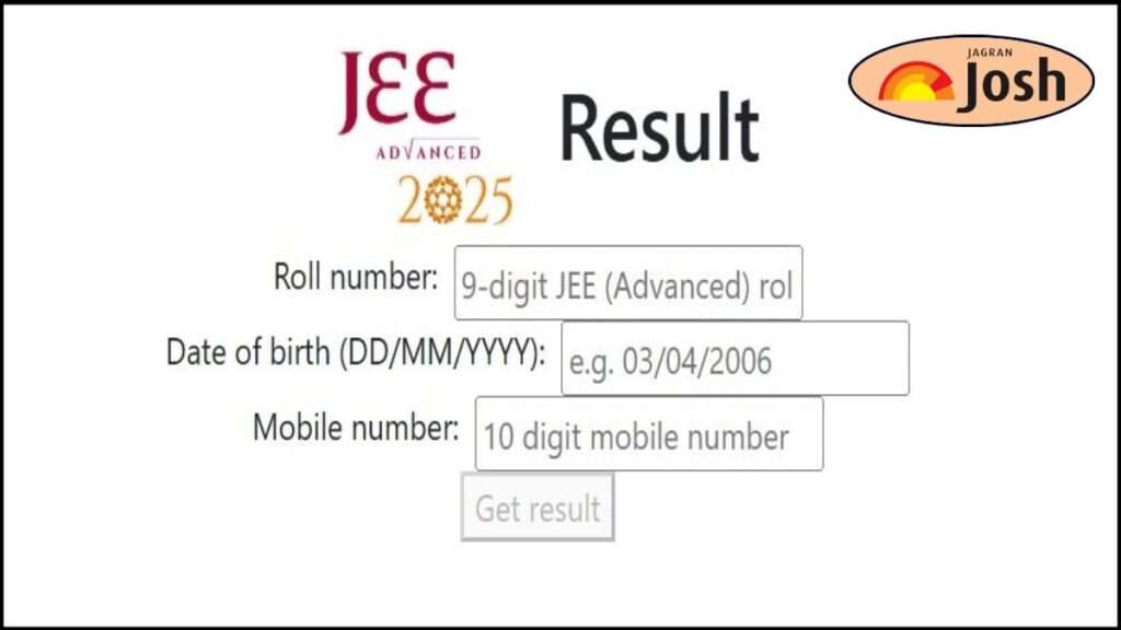JEE Advanced 2025 result