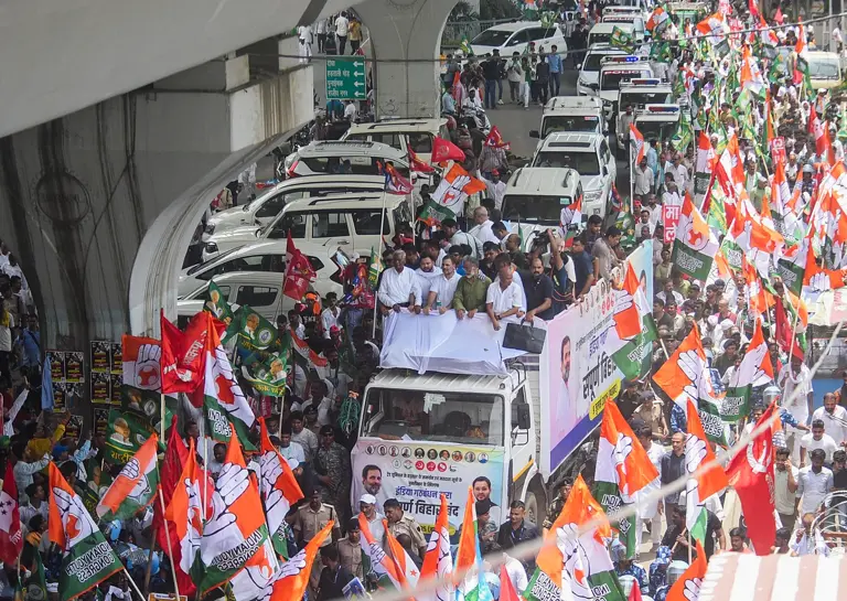 Rahul Gandhi protest 2025