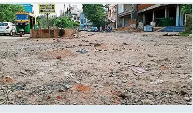 Gwalior road collapses 10 times in 10 days, sparking outrage over ₹4.3 crore project flaws.