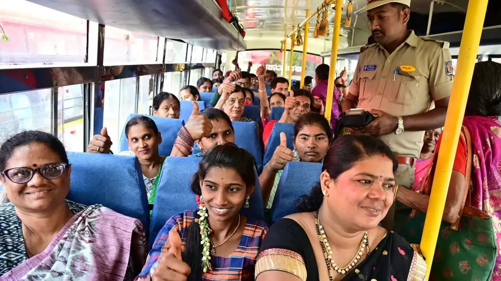 Karnataka free bus travel scheme