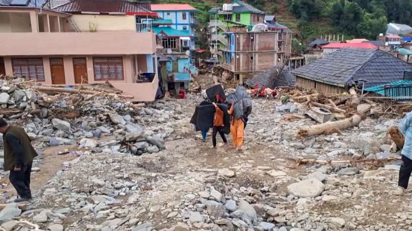Uttarakhand cloudburst landslide