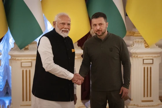 PM Modi talks with Zelenskyy