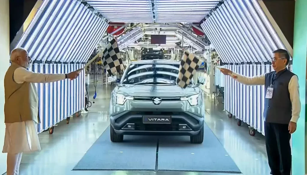 Modi flags off e-Vitara