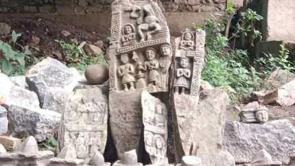 Unearthed Hindu idols