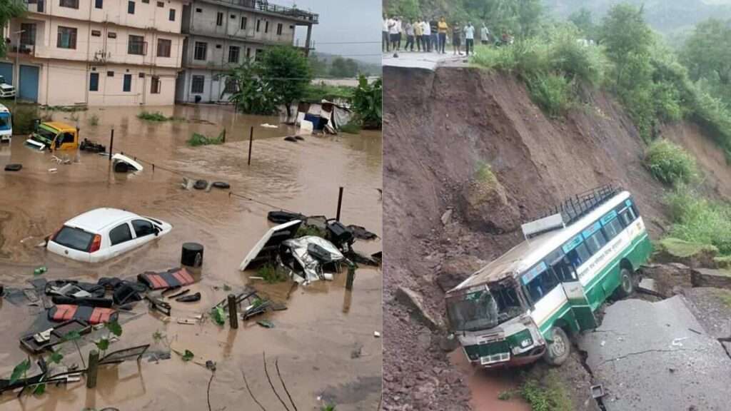 Cloudburst damage in Chamoli