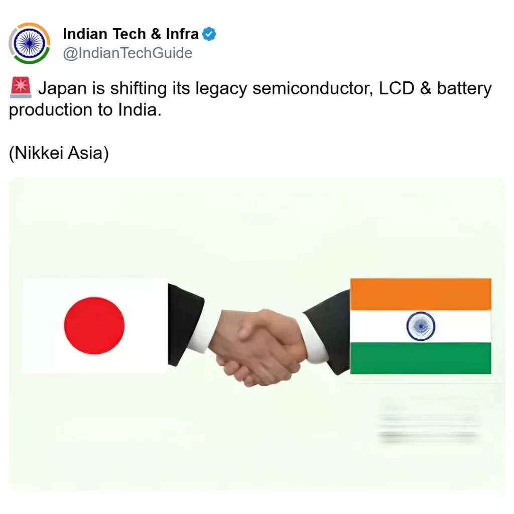 Japan India chip shift