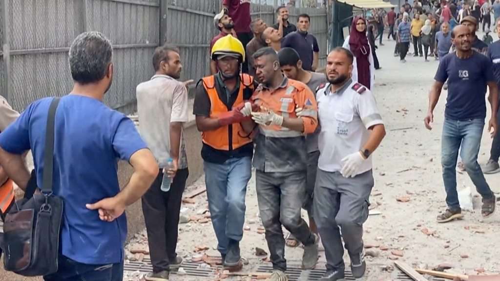 Gaza hospital strike aftermath