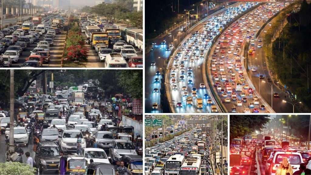Mumbai traffic jam street