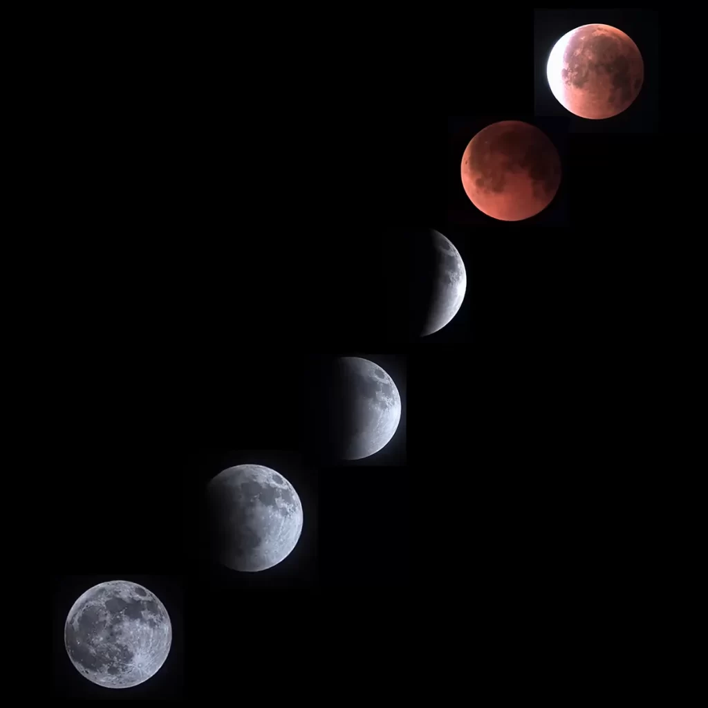 Red Moon lunar eclipse India