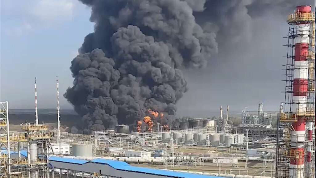 Orenburg gas plant fire