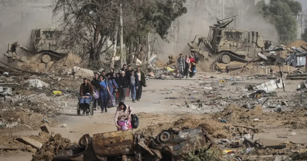 Gaza under heavy bombardment