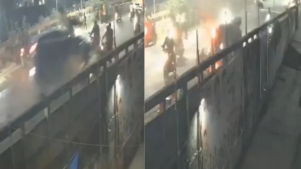 Ambernath flyover crash aftermath