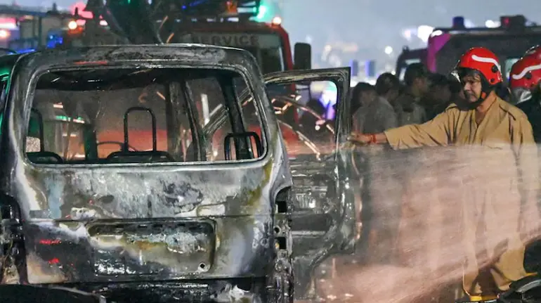 Red Fort car explosion aftermath