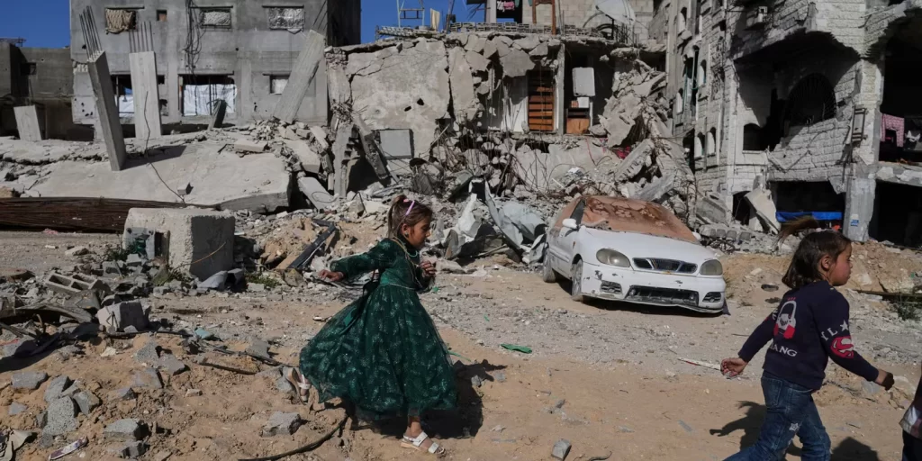 Gaza children affected by conflict