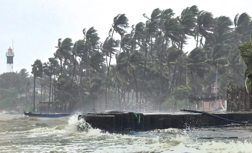 Cyclone approaching Indian coast