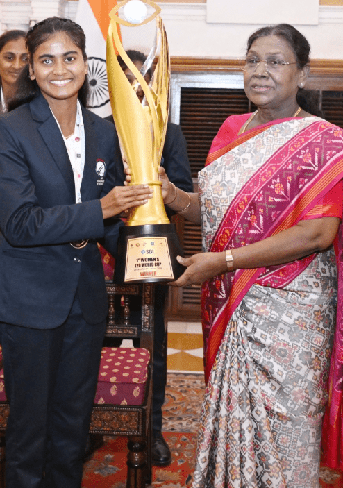 Indian Blind Women cricketers honoured