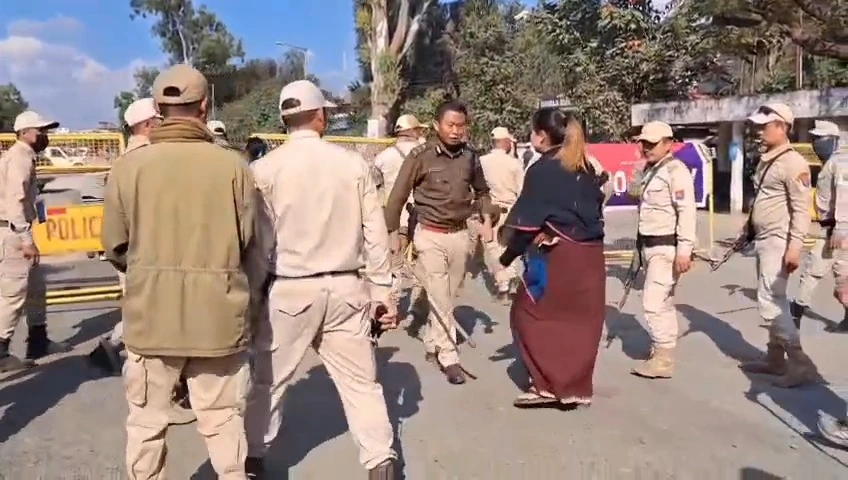 Manipur palace dispute scene