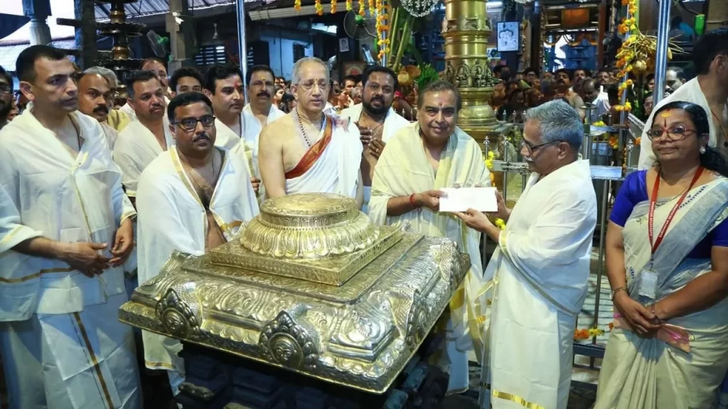 Mukesh Ambani at Indian temples