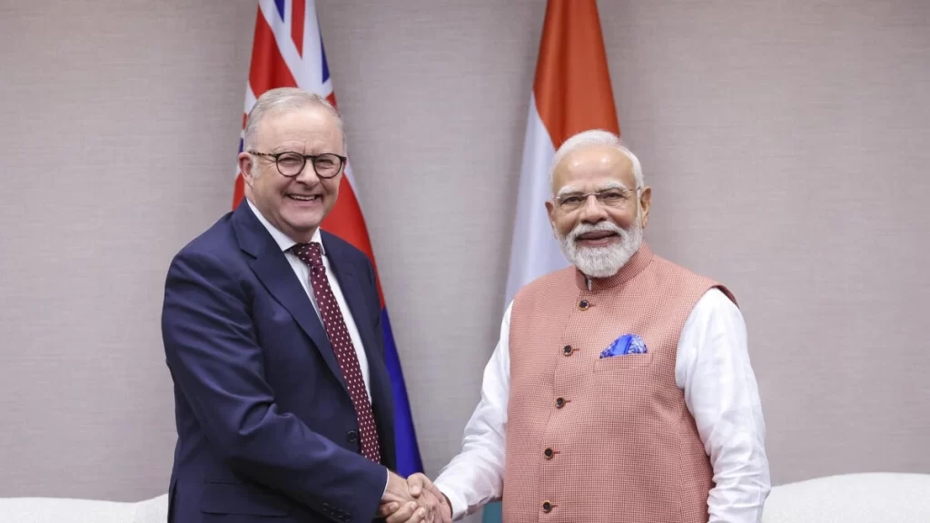Modi and Albanese meeting