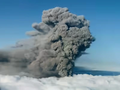 Volcanic ash halts flights