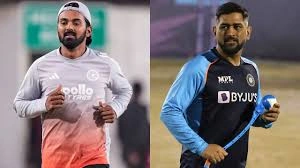 Dhoni and Rahul excitement