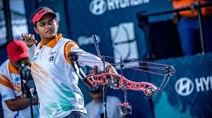 India archery team celebrates gold