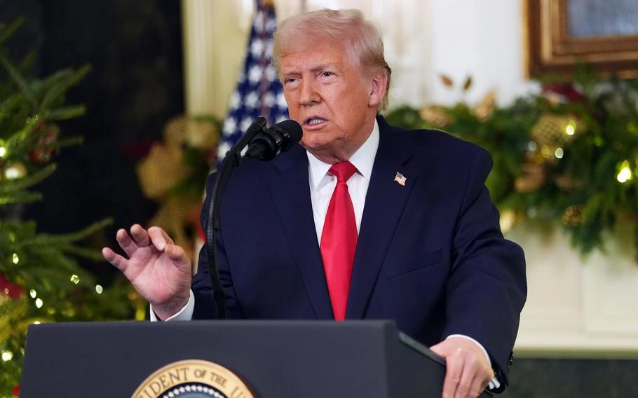 Trump announces military Christmas bonus