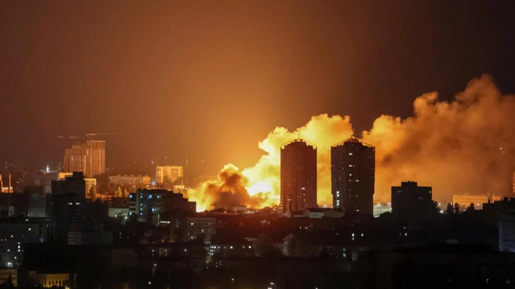 Russia Ukraine aerial drone strikes