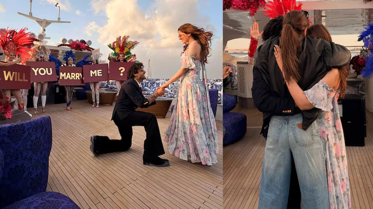 Nupur Sanon engagement proposal photos