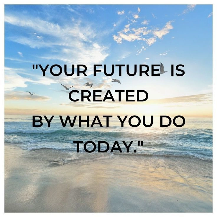 Daily habits compounding future.