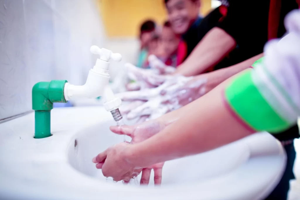 Handwashing with soap reduces diarrheal diseases by 40%.