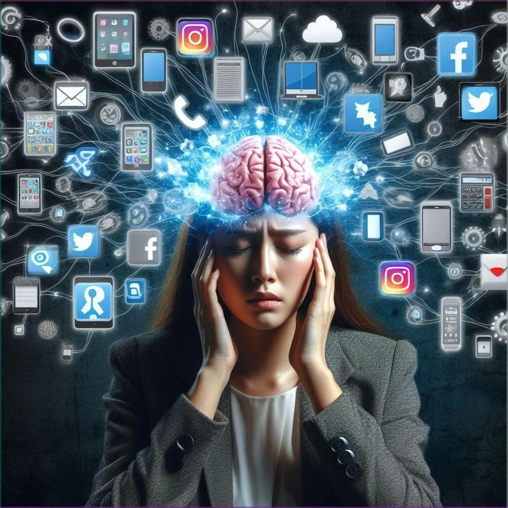 social media affecting brain