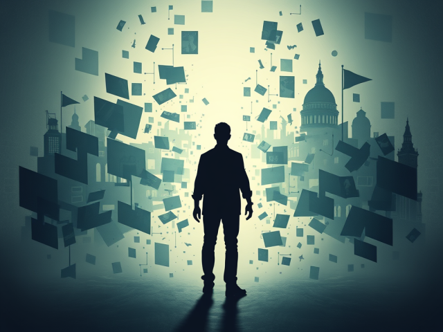 Illustration of brain showing implicit bias networks.