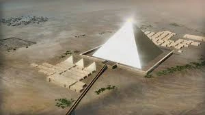 Great Pyramid's lost smooth white limestone shine.
