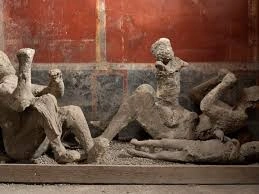 Pompeii victims' final moments preserved in volcanic ash casts.