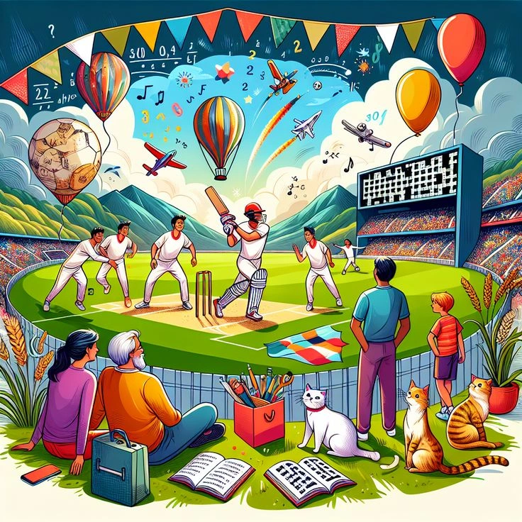 People are going crazy about big cricket and football games.