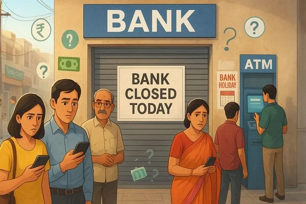 Bank holiday digital alternatives infographic for India.