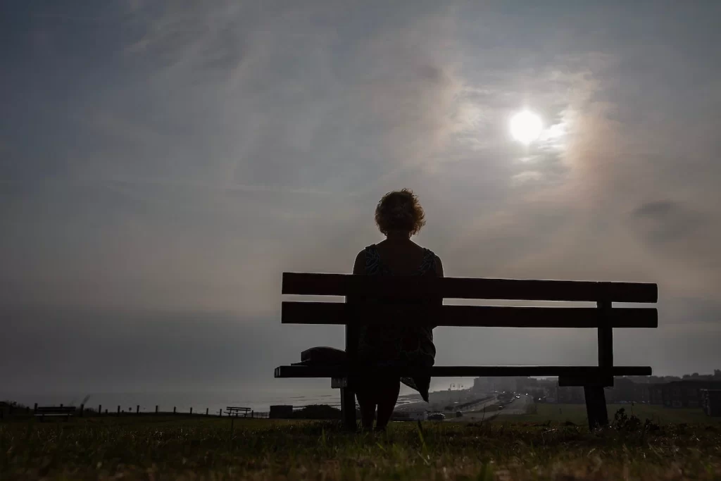 Silent figure amid urban loneliness epidemic