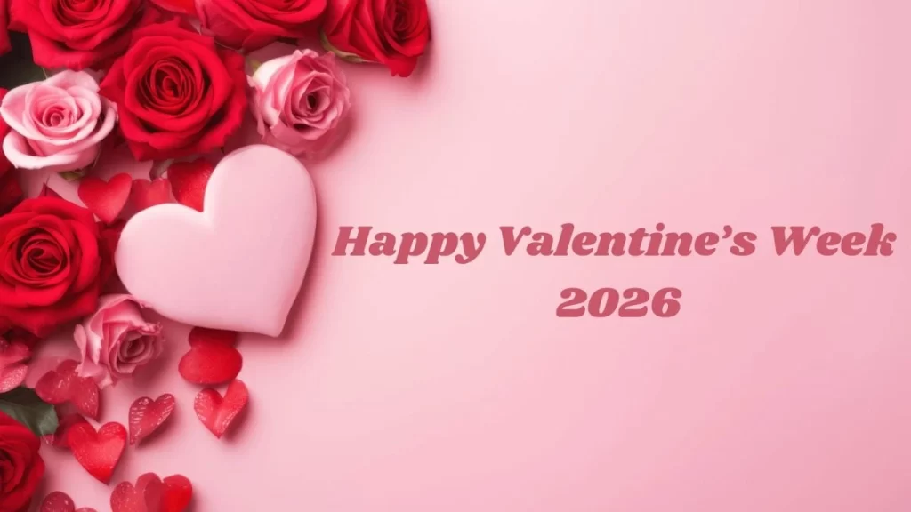 Romantic Valentine’s Week 2026 illustration