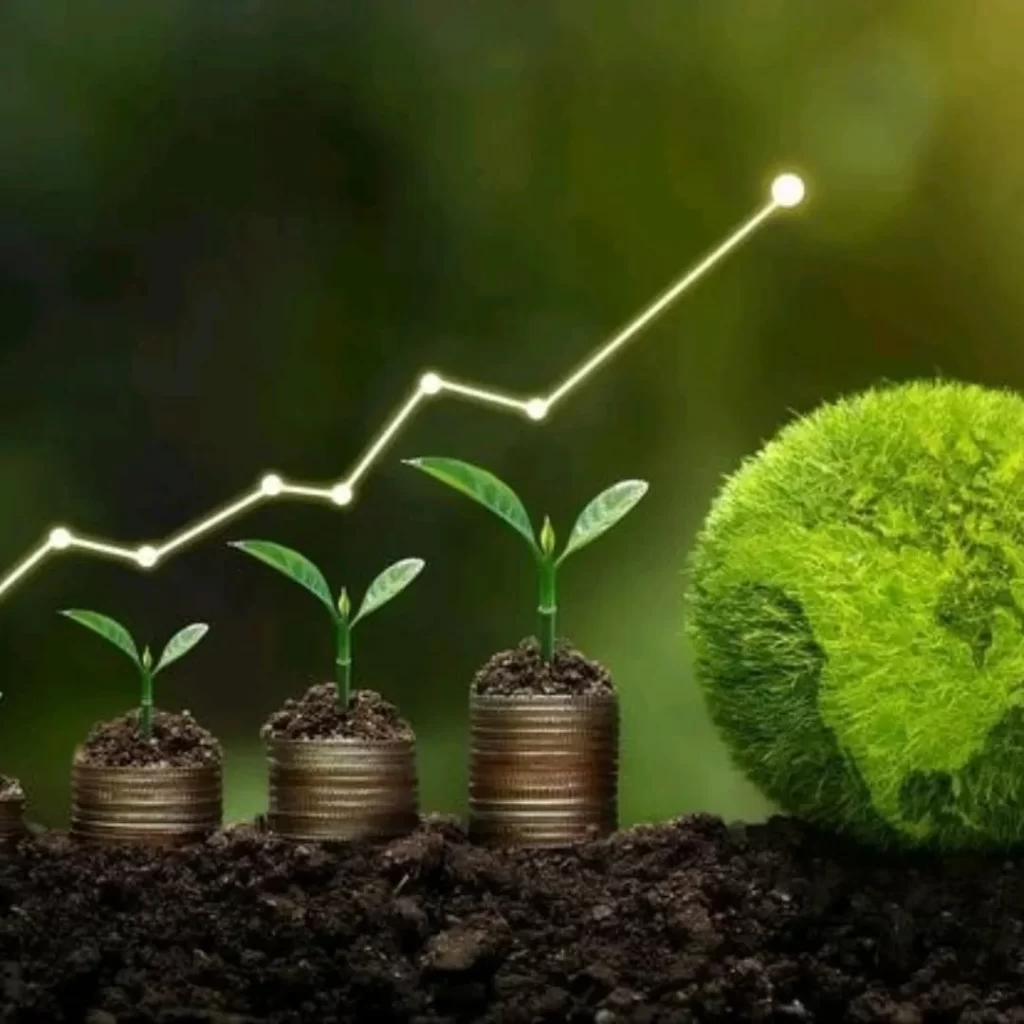 Sustainable lifestyle trend graphic.