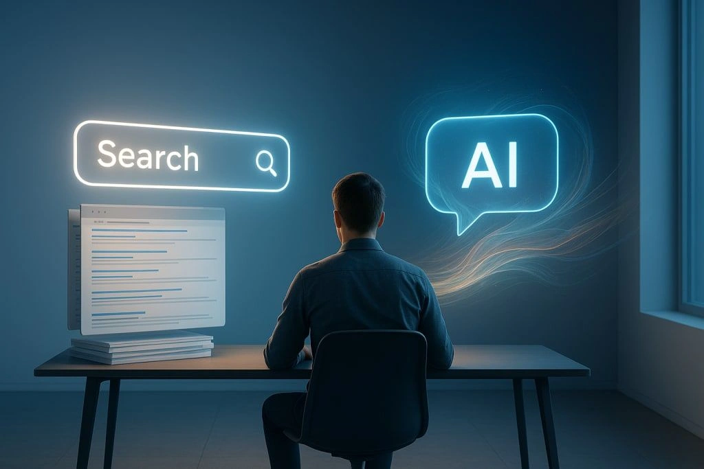 AI revolutionizing online search engines.