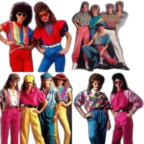 Vibrant 80s retro fashion trends in 2026 revival.